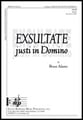 Exsultate Justi in Domino SATB choral sheet music cover